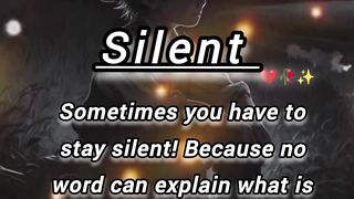 Silent like deep water