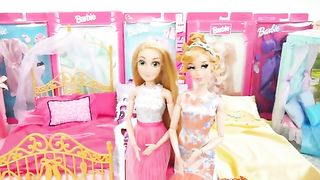 Barbie doll - 5 Pajamas for 5 princess dolls
