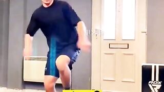 Spin fly kick