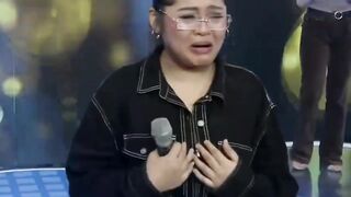 Girl having mixed emotions