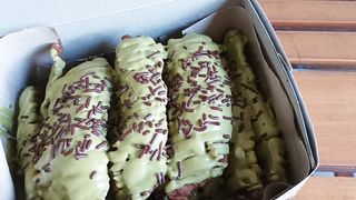 fried banana topping melted