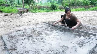 Design and Build Log Cabin by Yourself - Building a Green Campus and a Flower Garden