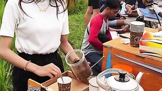 story wa ngopi di sawah keren banget lho