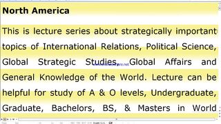 North American Facts & Knowledge for Study
