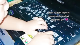 Funny a Little boy destroys laptop