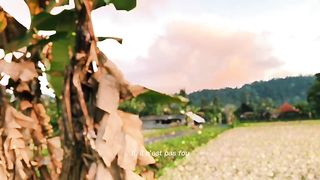 The sunset view in Indonesia aesthetic