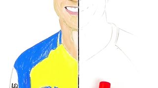 i didn't know my 7 y o nephew can draw drawing cristiano ronaldo