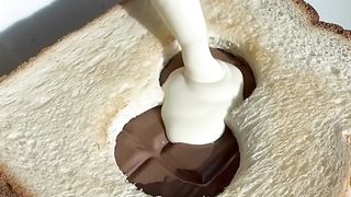 snowman double chocolate toast