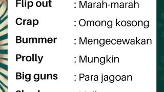 English Slang Sehari Hari