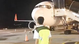 Night at airport