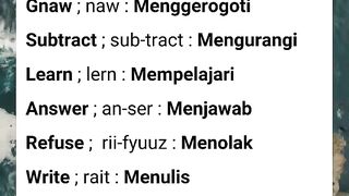 Kata Kerja yang sering salah baca