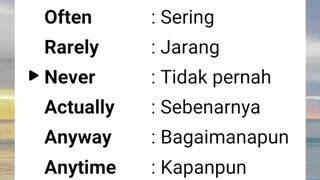 Kata Keterangan Untuk Pemula