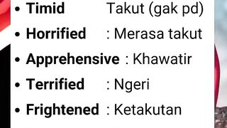 Macam Macam Takut Selain Afraid