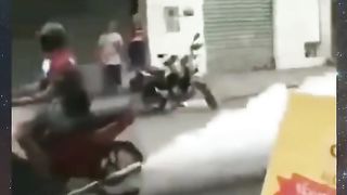 artificial fog from motorcycles