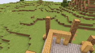 Timelapse medievl house in minecraft