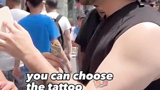 Getting Matching Tattoos With A Stranger!!