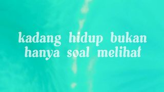 Coba rasakan dengan hati