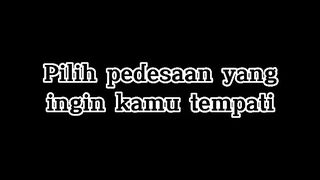 Pilih pedesaan yang ingin kamu tempati