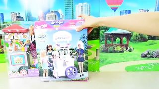 Barbie doll - Food Stand Food Cart for dolls