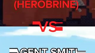 Red (Herobrine) Vs Agent smith