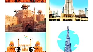 THE RED FORT VS BURJ KHALIFA LL #SHORTS