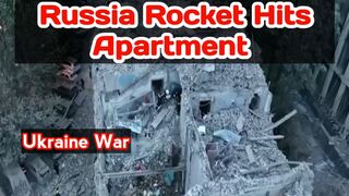 Russian rocket hits residential block in Lviv