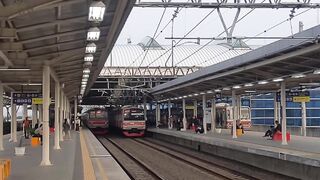 Aesthetics with Indonesian trains