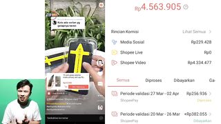 Bisa gajian tiap Minggu dari shopee video modal reupload video