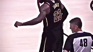 LeBron final moments with the cavs (2018)