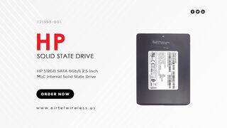 721393-001 HP 512GB SATA 6Gb/s 2.5-Inch MLC Internal Solid State Drive | Airtel Wireless Inc.