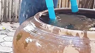 Free water pump by siphoning
