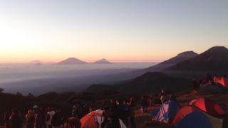 Sunrise on Mount Prau, Central Java