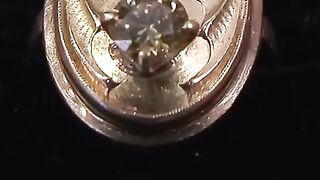 ring with strange symbol
