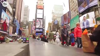 Billionaire pretending to be homeless in New York.See what he did