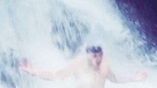 Guy Under Waterfall