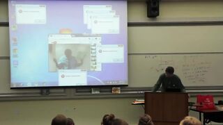 April fools at school on professor