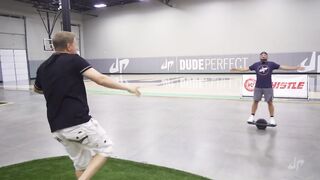 Card throwing trick shots