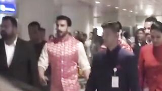 Ranveer Singh: Showing Love and Care for Wife Deepika Padukone at the Airport
