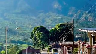 Village atmosphere in the mountain