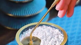 Blue ASMR incense burner relaxing, relaxing video