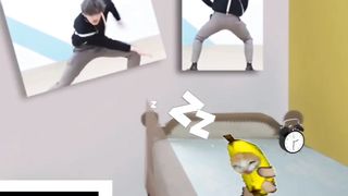 Banana Cat Story - activity in the morning