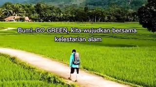 Walking int he green Garden