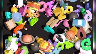Gameplay of Match 3D level 4 in 4 mins.