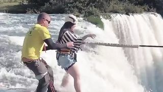 Dangerous points rope jumping