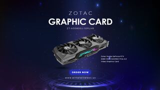 ZT-A30800J-10PLHR Zotac Nvidia GeForce RTX 3080 10GB GDDR6X PCIe 4.0 Video Graphics Card | Airtel Wireless Inc.