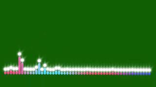 Green screen music spectrum