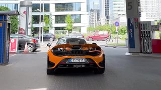 Mclaren 765lt Crazy Burnout And Powerslides in Warsaw! | WARSAW SPOTTING