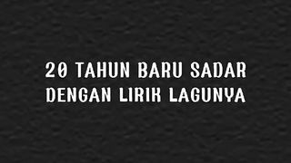 Apakah ada yang baru sadar jg ?