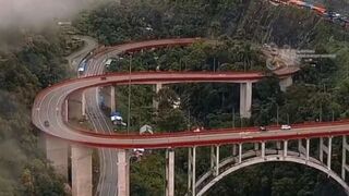beautiful view of the 9th turn of West Sumatra