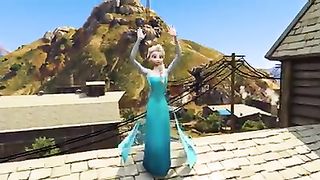 Learn colors with Spiderman and Frozen Elsa , SuperHeroes  on Motorcycles and Trucks Videos